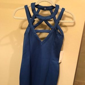 NWT, NBW, Royal Blue Cutout Dress